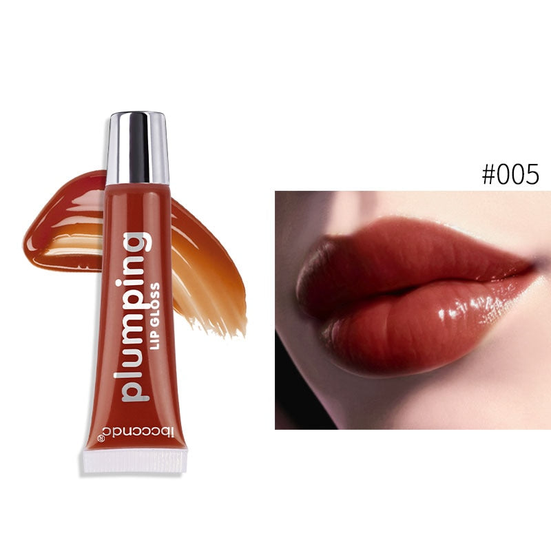 Ibcccndc 7 Colors Natural Long-lasting Moisturizing Transparent Tube Jelly Lip Gloss Waterproof  Plump Volume Shiny TSLM1