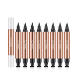 8pcs Liquid Eyeliner Stamp Black Eyeliner Pencil Long-lasting Waterproof Easy to Wear Cosmetics Makeup for Eyes