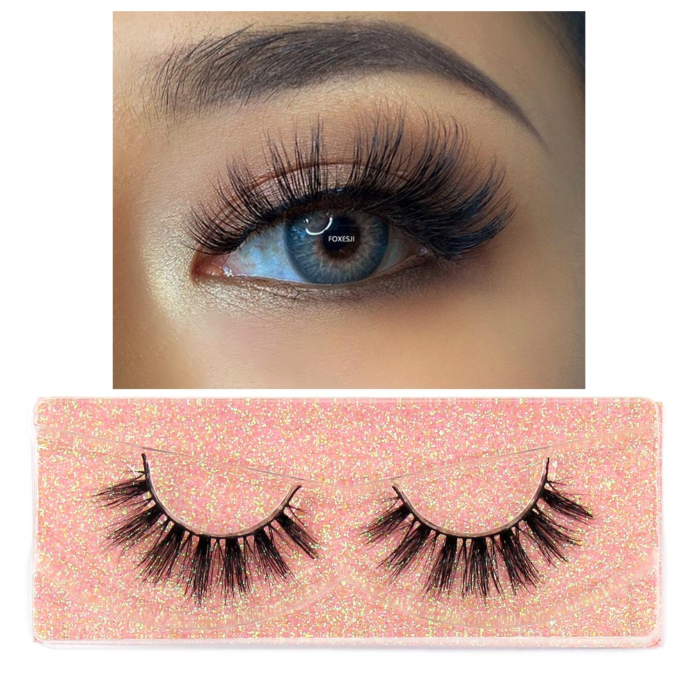 Mink Lashes Eyelashes Fluffy Natural Soft Cross False Eyelashes Eyelash Extension Volume 3D Mink Lashes Eyelashes Makeup