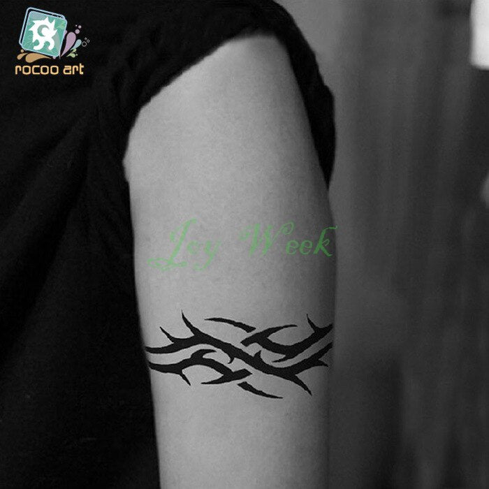 Waterproof Temporary Tattoo Sticker on body thorns vines tattoo totem tatto stickers flash tatoo fake tattoos for men girl women