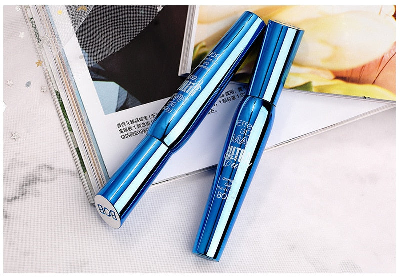 Oklulu 3D Fiber Lashes Mascara Makeup Ink Gel Natural Fibers Waterproof Lengthening Curling Eyelash Mascara Eye Cosmetic TSLM1