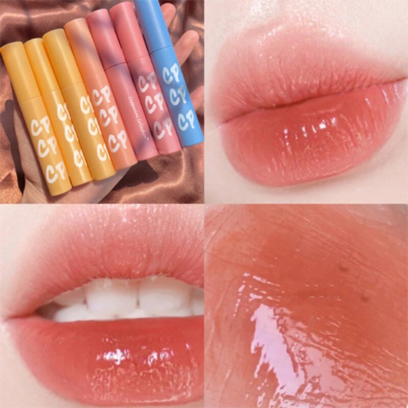 1PC Mirror Lip Gloss Water Glass Lip Gel Waterproof Long Lasting  Gloss Labial Water-light Mirror Moisture Sexy Red Lip Cosmetic