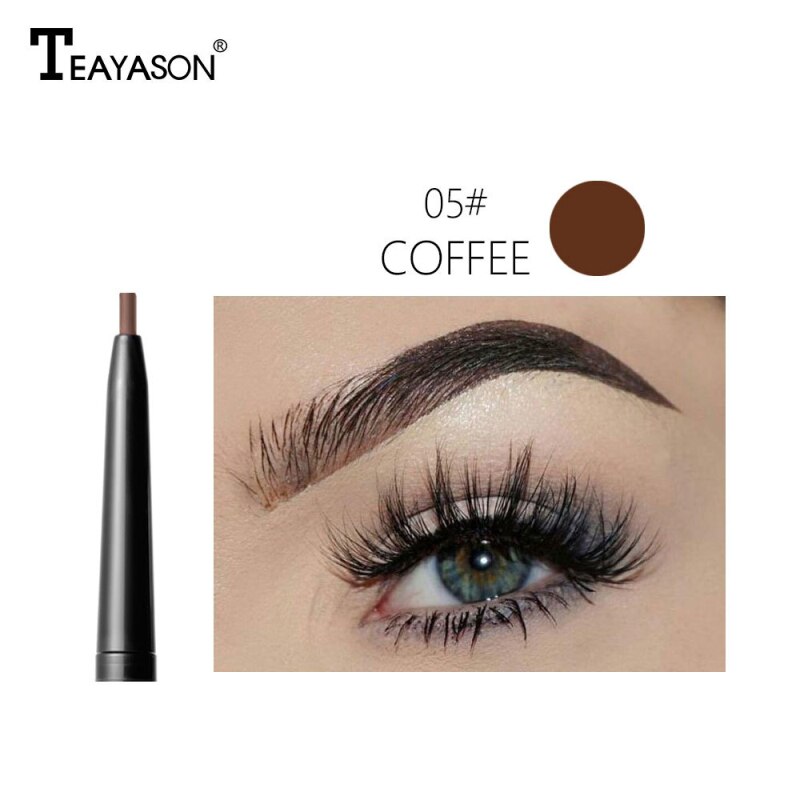 1.5mm Super Fine Eyebrow Pencil Double Rotate Automatic Brow Pencil Waterproof Non-Removable Makeup Pencil TSLM1