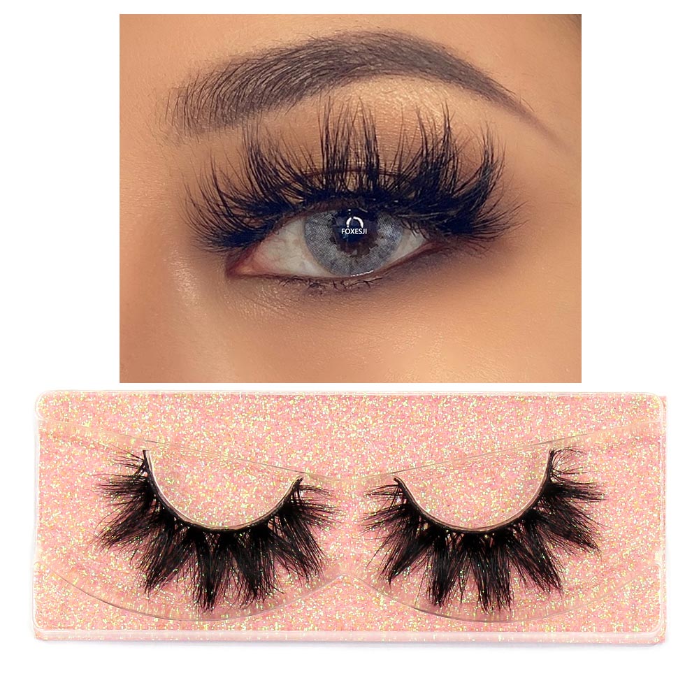 Mink Lashes Eyelashes Fluffy Natural Soft Cross False Eyelashes Eyelash Extension Volume 3D Mink Lashes Eyelashes Makeup