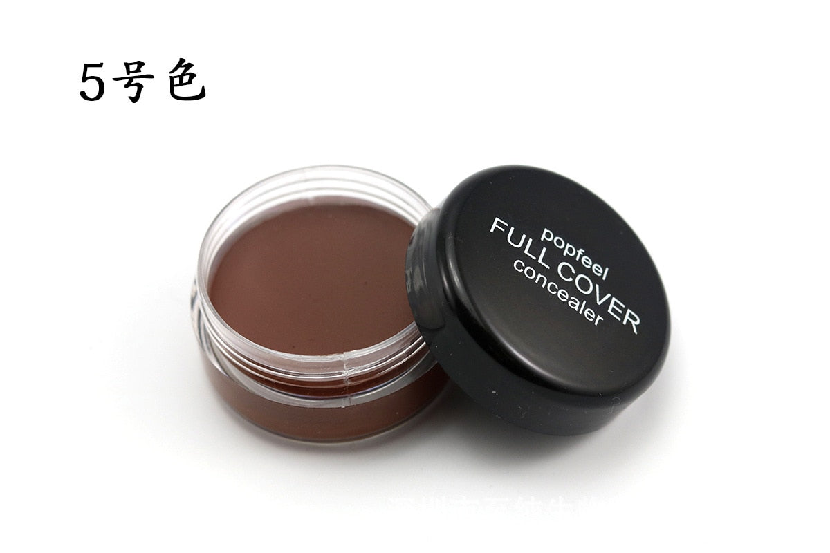 Oklulu Liquid Face Foundation Base Concealer Cream Face Cover Blemish Hide Dark Spot Blemish Eye Lip Contour Makeup Cosmetic TSLM1