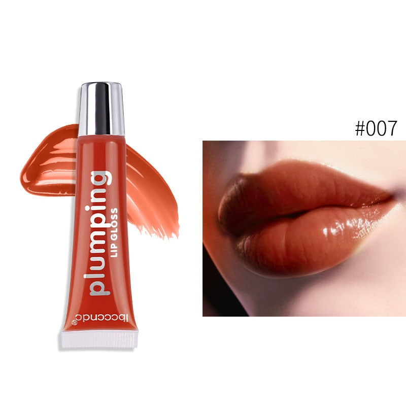 Ibcccndc 7 Colors Natural Long-lasting Moisturizing Transparent Tube Jelly Lip Gloss Waterproof  Plump Volume Shiny TSLM1