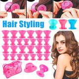 10/20/40 Pcs Silicone Hair Rollers No Heat No Clip Soft Rubber Curlers DIY Twisted Hair Styling Tools Magic Hair Care Set