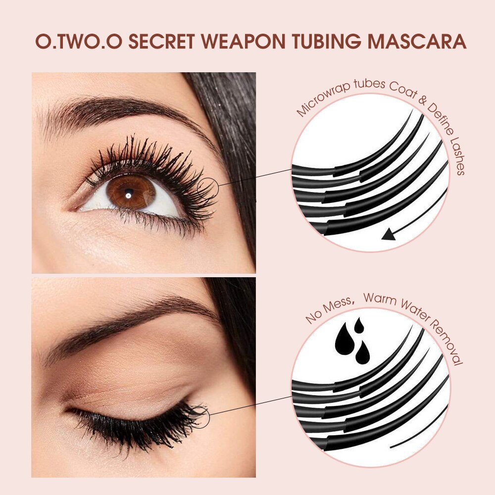 Black Mascara Lengthens Eyelashes Waterproof Long-lasting 4D Silk Fiber Mascara Lash Extension Cosmetics Makeup