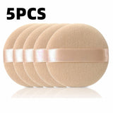 5/10pcs Cosmetic Puff Soft Professional Round Shape Facial Powder Face Foundation Air Cushion Portable Makeup Puff Beauty Tools