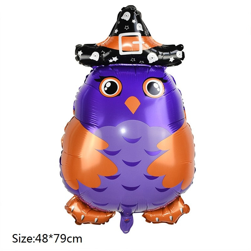 Halloween Pumpkin Ghost Balloons Decorations Spider Foil Balloons Inflatable Toys Bat Globos Halloween Party Supplies Kids Toys