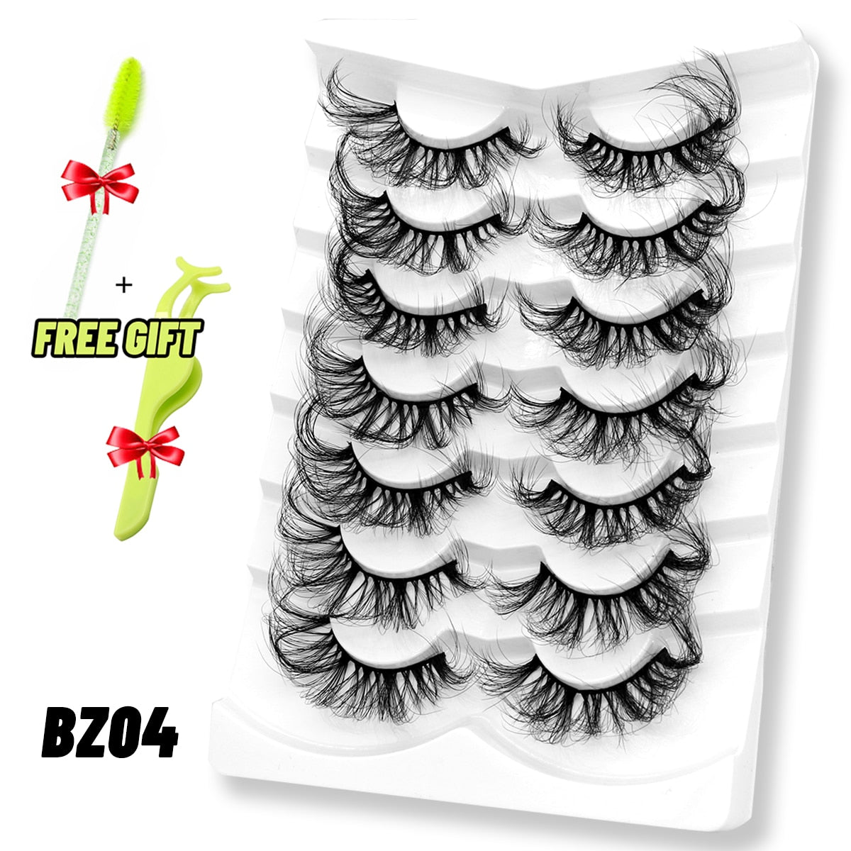 Lashes 5/7 Pairs Eyelashes Faux Mink Eyelashes Long Lasting Fluffy Mink Lashes Dramatic Volume lashes Extension Thick Long