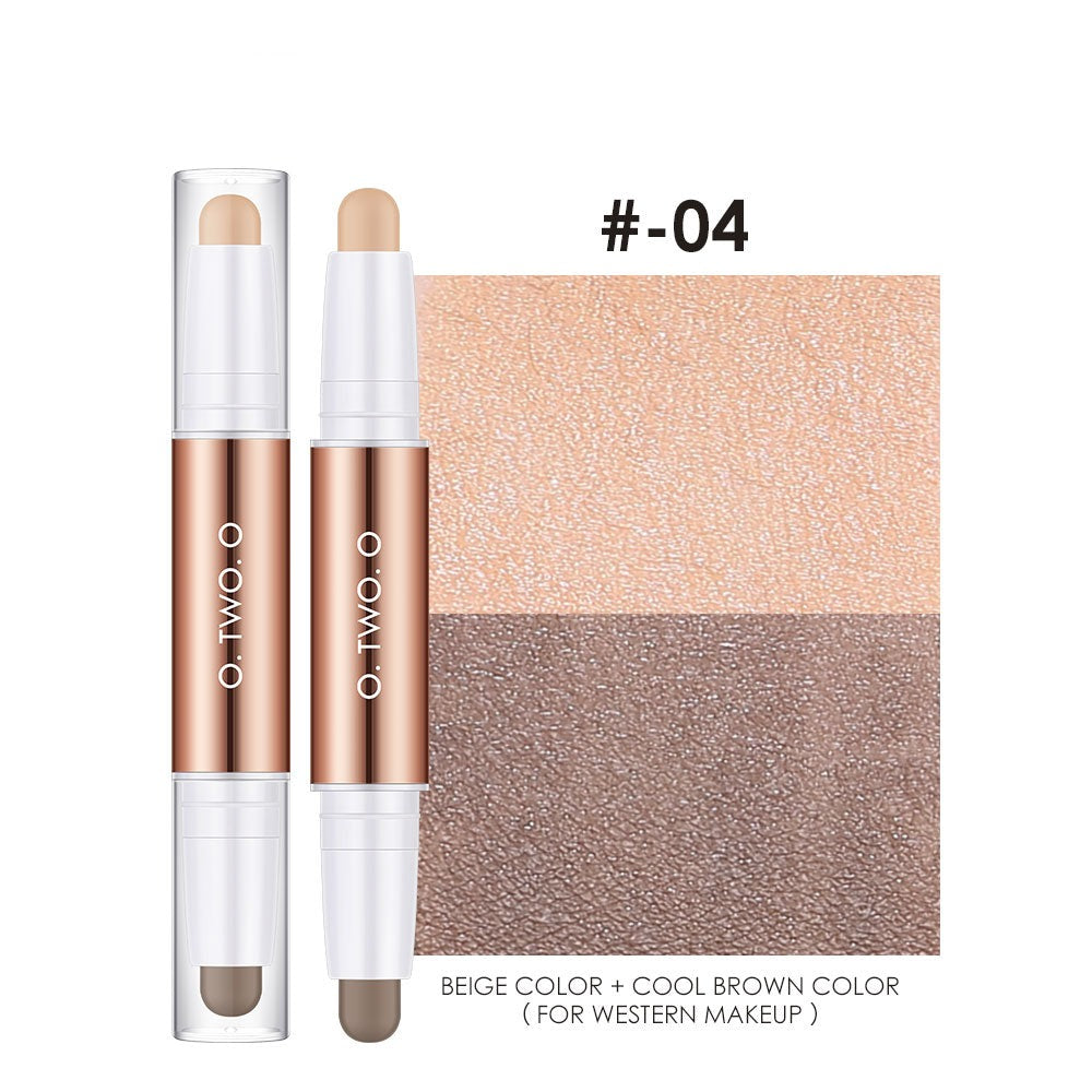 Contour Stick Double Head Contour Pen Waterproof Matte Finish Highlighters Shadow Contouring Pencil Cosmetics For Face