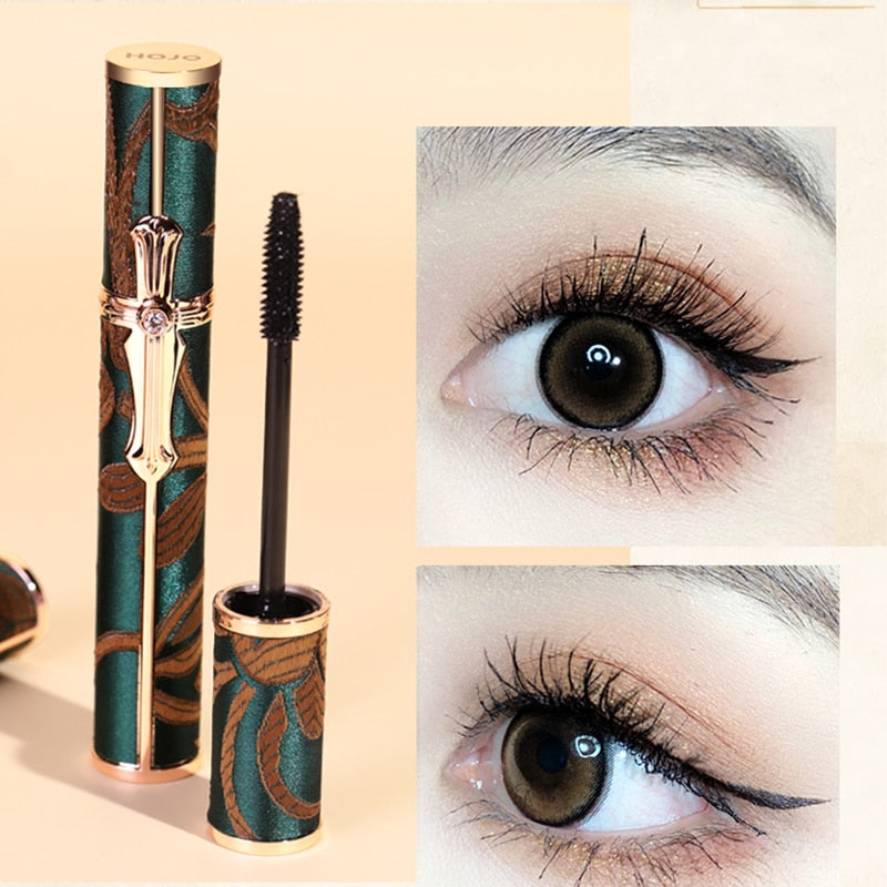 Charming Peacock Feather Black Curling Mascara Thick Lengthening Long Lasting Waterproof Sweat-proof Easy to wear Eyelash Makeup