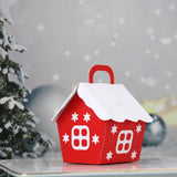 50pcs Merry Christmas Gift Bags Favor Boxes Packing Bag Snowflake Christmas Candy Box New Year 2022 Kids Favors Bag Noel Decor