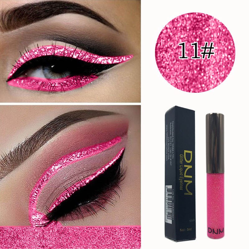 16 Color Liquid Eyeliner Flash Waterproof Durable Makeup Eyeliner Golden Red Blue White Eyeliner Lasting Shiny Eyes TSLM1