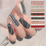 Hot DIY Nail Decor Manicure Diamond English Letters Nail Art Decorations 3D Nail Sticker Manicure Tools