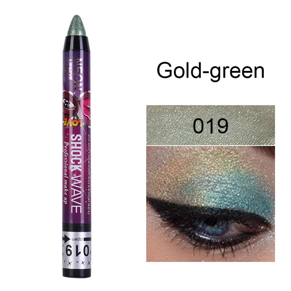 Waterproof 2 In 1 Eyeshadow Stick Pencil & Lip Pen Long-lasting Colored Gradient Shimmer Eyeshadow Highlighter Makeup