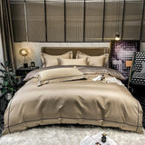 White Gray Egyptian Cotton Hotel Duvet Cover set 600TC Long Staple Silky Soft and Easy Case Bedding Set Bed Sheet Pillowcases
