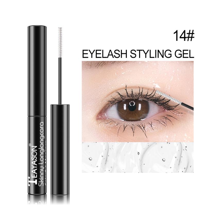 14 Colors Mascara Grape Purple Milk Tea Brown Diamond Mascara Waterproof Quick Dry Curling Thick Eye Makeup Tools TSLM2