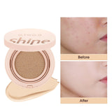 BB Cream Air Cushion CC Cream Natural Concealer Long-lasting Waterproof Brighten 3 Colors Face Base Cosmetics for Women