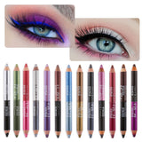 Makeup Beauty Waterproof Colourful Long Lasting Highlighter Pigment Eyeshadow Pen Eye Cosmetics Glitter Eyeliner Pencil