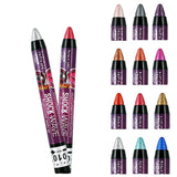 Waterproof 2 In 1 Eyeshadow Stick Pencil & Lip Pen Long-lasting Colored Gradient Shimmer Eyeshadow Highlighter Makeup