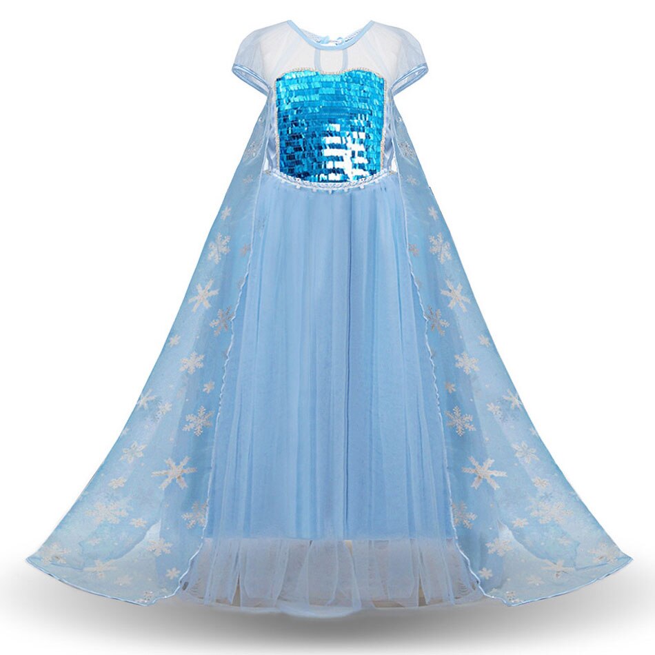 Girls Christmas Costume Kids Rapunzel Elsa Anna Unicorn Belle Cinderella Dress Child Birthday Princess Party Costume