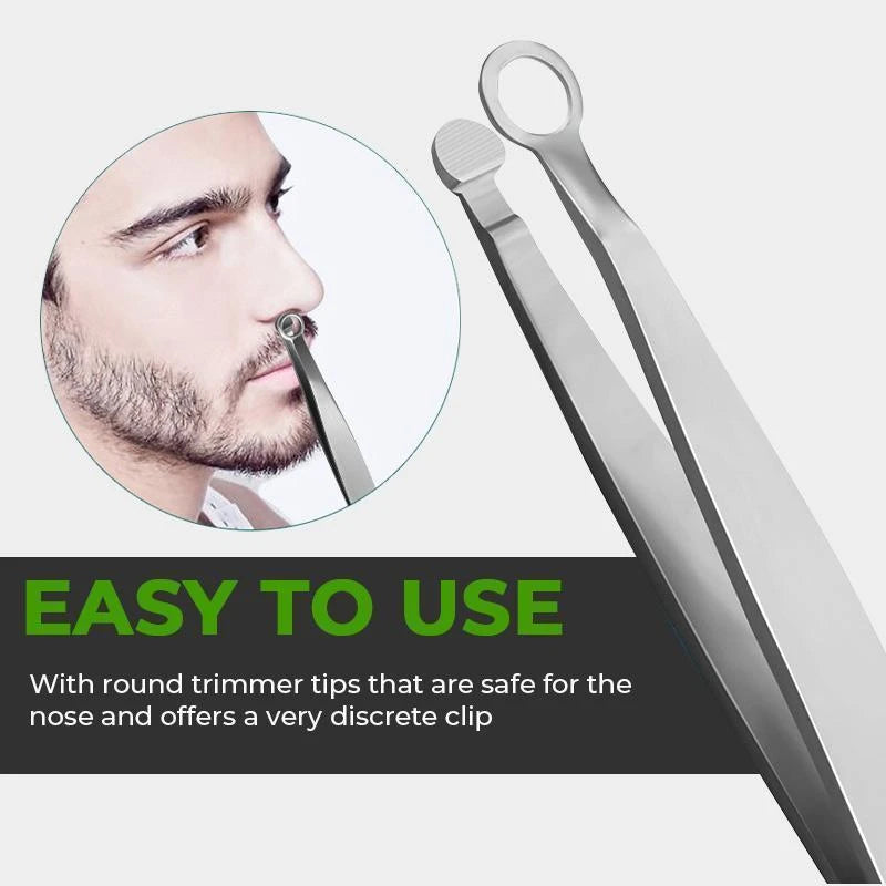 Universal Nose Hair Trimming Tweezers Stainless Steel Eyebrow Nose Hair Cut Manicure Facial Trimming Makeup Scissors
