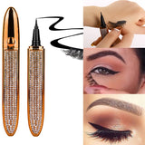 Magic Self Adhesive Lashes Eyeliner Long Lasting No Glue Non Blooming Quick Drying Eyelashes Sticking  Eye liner Pencil 6 color