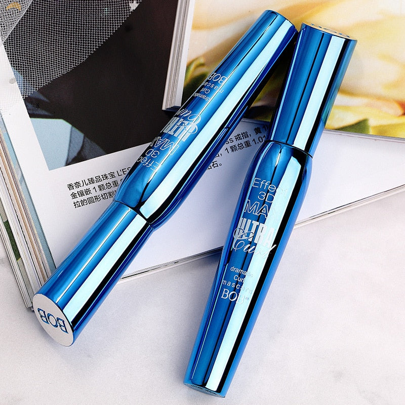 Oklulu 3D Fiber Lashes Mascara Makeup Ink Gel Natural Fibers Waterproof Lengthening Curling Eyelash Mascara Eye Cosmetic TSLM1