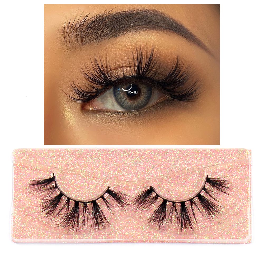 Mink Lashes Eyelashes Fluffy Natural Soft Cross False Eyelashes Eyelash Extension Volume 3D Mink Lashes Eyelashes Makeup