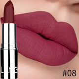 New Lipstick Matte Waterproof Velvet Lip Stick 8 Colors Sexy Red Brown Pigments Makeup Matte Lipsticks Beauty Lips