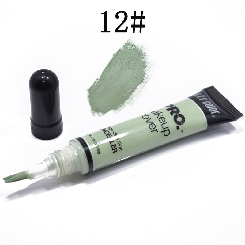 12 color hose concealer concealer nourishing makeup foundation liquid covering black rim of the eye pock scar backing cream