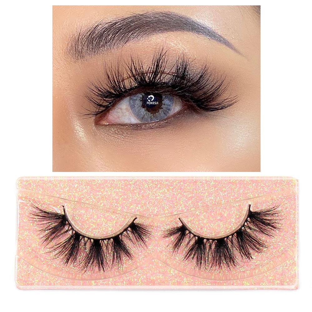 Mink Lashes Eyelashes Fluffy Natural Soft Cross False Eyelashes Eyelash Extension Volume 3D Mink Lashes Eyelashes Makeup