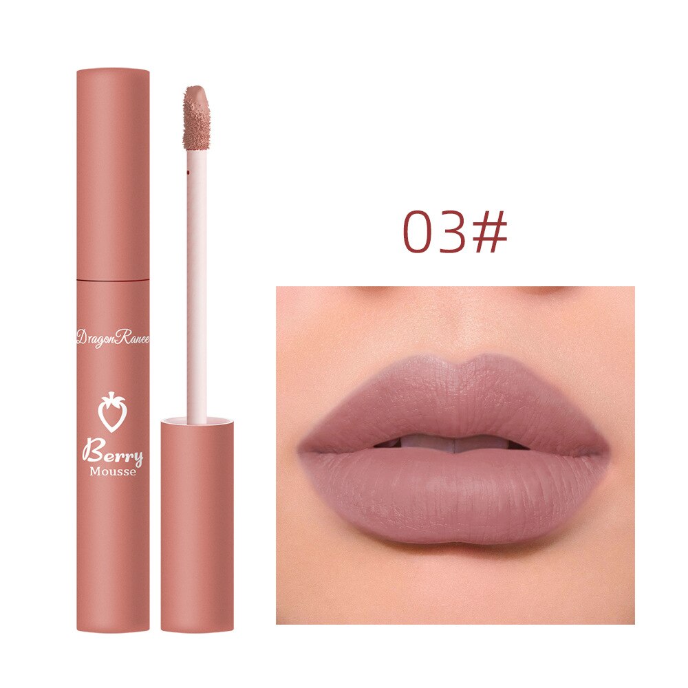 Matte Velvet Lipgloss 12 Colors Waterproof Lasting Non Sticky Cup Lip Glaze Non-fading Sexy Liquid Lipstick Women Lips Makeup