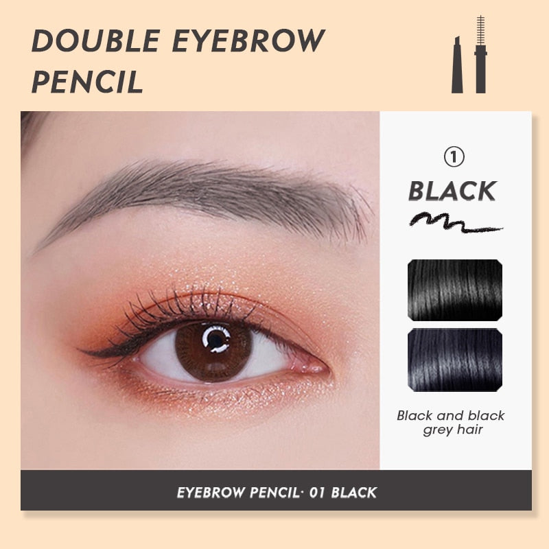 Quick Dry Waterproof Eye Liner Pencil  Dual Head Black Eyeliner Pen Liquid Girl Face Eye Make Up Comestics Accessories