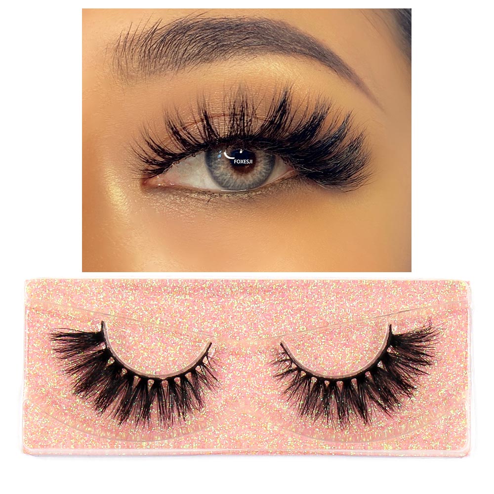 Mink Lashes Eyelashes Fluffy Natural Soft Cross False Eyelashes Eyelash Extension Volume 3D Mink Lashes Eyelashes Makeup