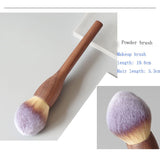 1Pcs European Vintage Wood Handle Makeup Brush High Quality Loose Powder Blush Foundation Brush Super Soft Theatre Makeup