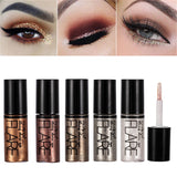15 Color Metallic Shiny Eyeshadow Glitter Liquid Eyeliner Makeup Eye Liner Pen Waterproof Makeup Pigment Eye Shadow Cosmetic