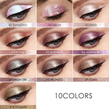 14 Color Liquid Eyeshadow Palette Diamond Shiny Eyeliner Pen Longlasting Shimmer Pigmented Eye Shadow Makeup Cosmetics