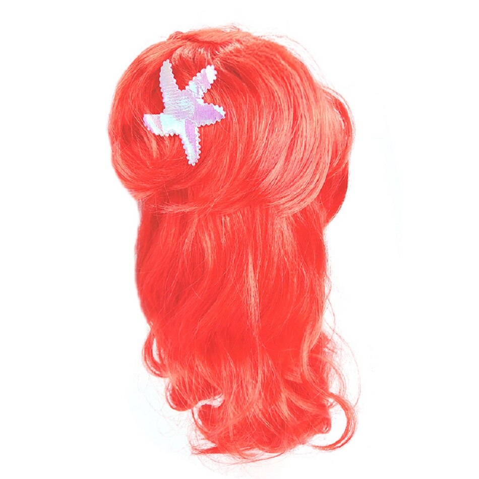 Elsa Hair Rapunzel Mermaid Elsa Anna Snow White Wig Girls Dress Up Princess Accessories Kids Princess Party Wigs Baby Girl