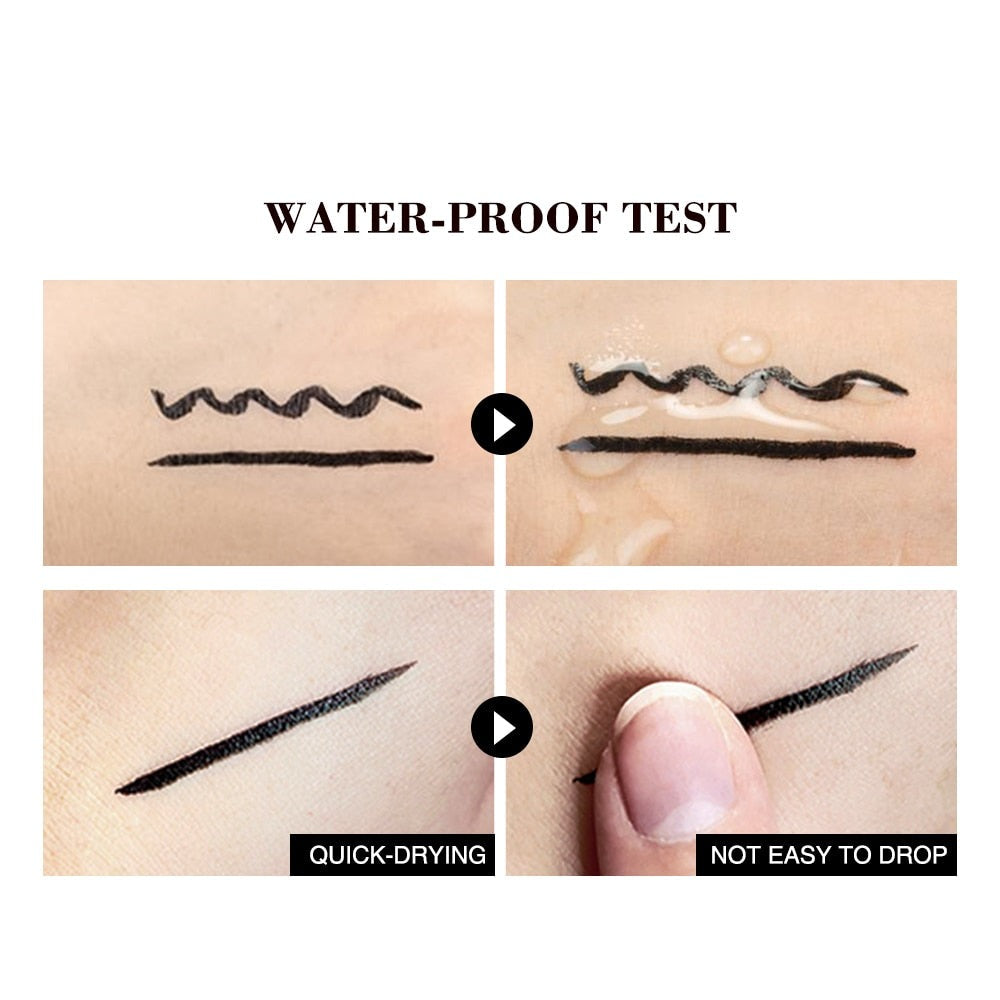 Eyeliner Stamp Black Liquid Eyeliner Pen Waterproof Fast Dry Double-ended Eye Liner Pencil Make-up for Women Cosmetics