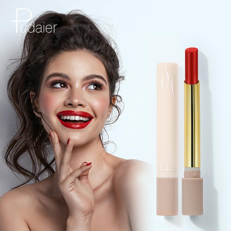 Pudaier New 16 Color Velvet Matte Lipstick Creative smoke tube Lipstick Moisturizer Not Dry Long Lasting Sexy Makeup TSLM1