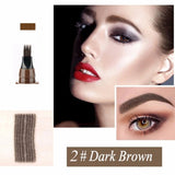 Four-Color Microblading Tattoo Eyebrow Pen Four-Flaw Waterproof Eyebrow Pencil Natural Makeup TSLM1