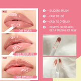 Shine and Shimmer Plumping Lip Gloss Natural Moisturizer Long-lasting Plumping Lips Balm Lip Care Makeup Cosmetics