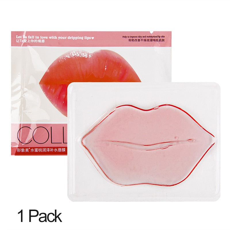 Moisturizing Lips Mask Crystal Collagen Crystal Collagen Lip Mask Pads Anti Ageing Essence Gel Lips Care Patch Lip Plumper