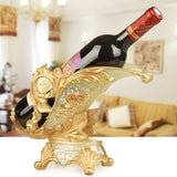 European Red Wine Holder living room luxury wine cabinet decorations High foot wine glass holder household wine bottle rack