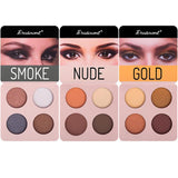 Eye Shadow 4 Color Eye Shadow Palette  Dark Blue Wine Red Eye Shadow Palette Shimmer Pigment Waterproof Mineral Balm TSLM1