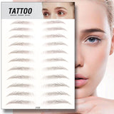 6D Eyebrow Sticker Bionic Brow Semi-Permanent Water Transfer Waterproof Tattoo Eyebrow Embroidery Eyebrow Sticker