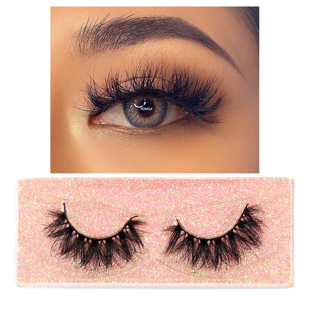 Mink Lashes Eyelashes Fluffy Natural Soft Cross False Eyelashes Eyelash Extension Volume 3D Mink Lashes Eyelashes Makeup